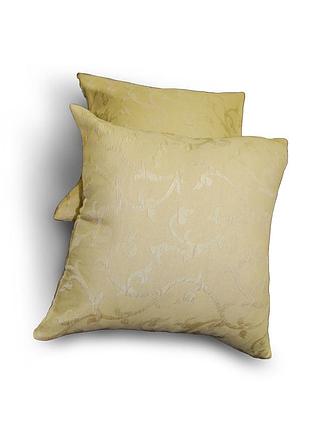 Комплект декоративных подушек вензель firanka 40х40см 2шт светло песочные (п_0484)