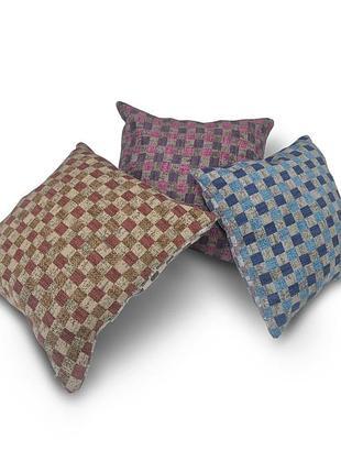 Комплект декоративных подушек firanka geometric 29х29см 2шт, 26х26см 1шт, разноцветный(п_0770)