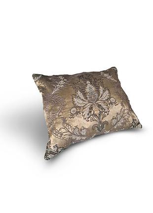 Подушка декоративная firanka damask 40х35см 1шт золотой с бежевымм (п_0827)