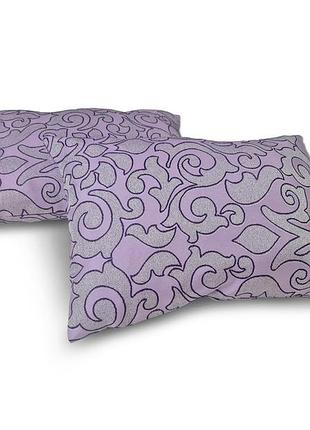 Комплект декоративных подушек firanka venzel 48х34см 2шт, фиолетовый (п_0767)