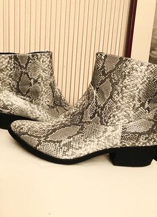 Акція до 03.12.     нові ботільони чобітки казакі c&a 41 (26.5-9.5) принт пітон