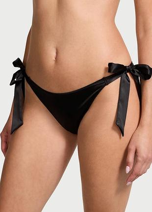 Женские атласные трусики чики victoria's secret с завязками по бокам