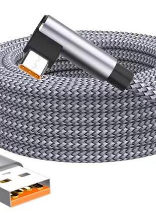240w нейлоновый usb a к type c супербыстрый зарядный кабель для samsung s26 huawei usb c к типу c для iphone 17 16 зарядный шнур