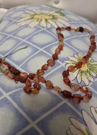 Нитка сердолика 120 см.