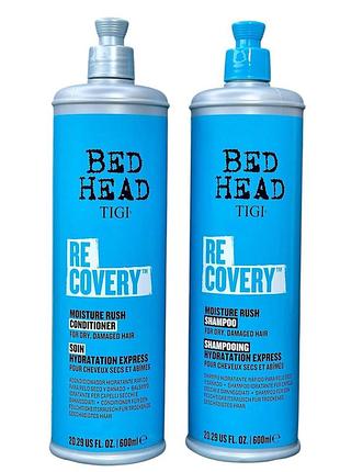 Tigi bed head recovery шампунь и кондиционер для сухих и поврежденных волос по 600мл