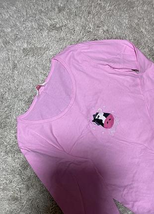 Жіноча бавовняна піжамна футболка