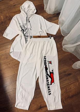 Костюм батал штапель