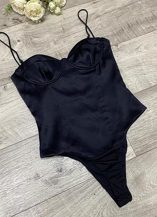 Сатиновый боди zara, р.xs-s