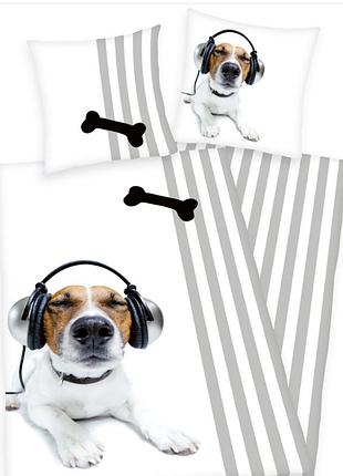 Комплект постельного белья из 2 предметов: 1 наволочка 80x80 см, 1 пододеяльник 135x200 см