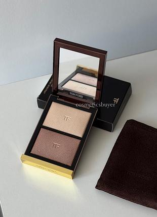 Tom ford shade & illuminate highlighting duo 01 moodlight палетка хайлайтерів хайлайтер сяючий скульптор том форд