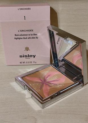 Рум'яна-хайлайтер sisley l'orchidée corail.  новий