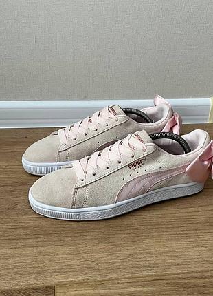 Кросівки puma suede bow shell sneakers