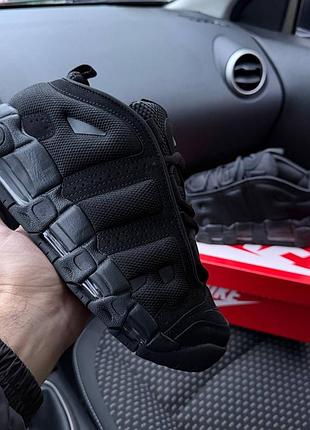 Чоловічі кросівки nike air more uptempo low all black