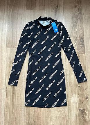 Плаття adidas monogram long sleeve dress