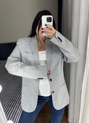 Zara піджак на підкладці жакет пиджак блайзер зара men сірий зара