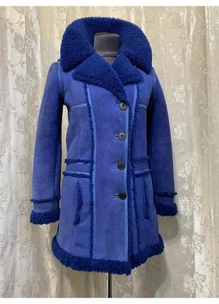 Дублянка balenciaga paris, винтаж, хутро цигейка