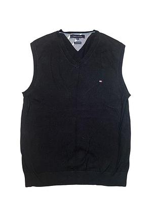 Жіночий чорний трикотажний жилет з кашеміру / у розмірі m / фірми tommy hilfiger
