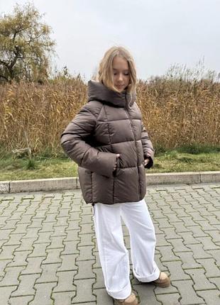 Зимова куртка шоколад