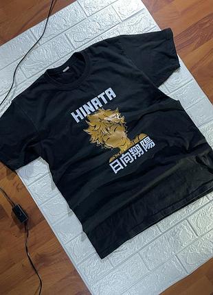 Футболка з аніме волейбол з хінатою hinata volleyball anime