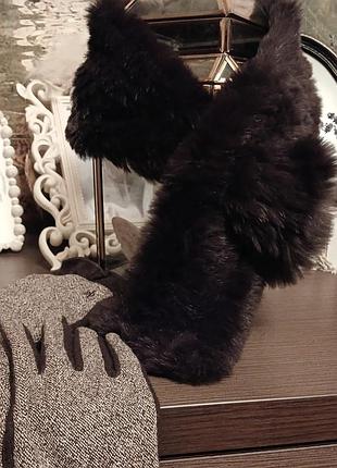 Шарф натуральне хутро шалик комір хутряний теплий