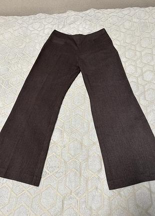 Класичні штани темно шоколадні