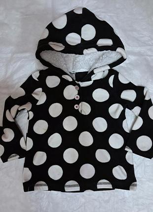 Флисовая кофточка для девочки 24м