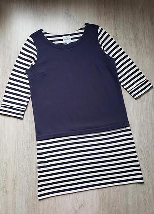 Платье, платье-свитшот mistral комбинированное, 100% хлопок 12-14 р-ру.