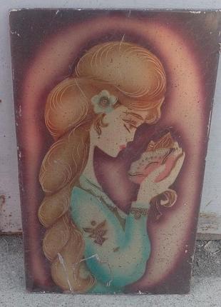 Лаковая розпись "аленький цветочек". .