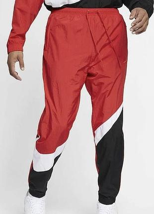 Мужские спортивные штаны nike swoosh nylon big logo pants vintage baggy jordan брюки kappa винтажные нейлоновые для спорта тренировок adidas