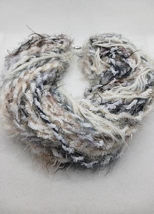 Бусы шарф тёплые бусы