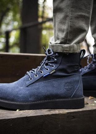 Timberland gore-tex blue, мужские ботинки тимберленд демисезон