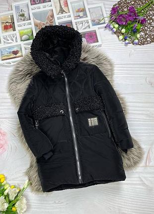 Куртка 200, р.146,152,158, плащівка+синтепон+фліс, чорний