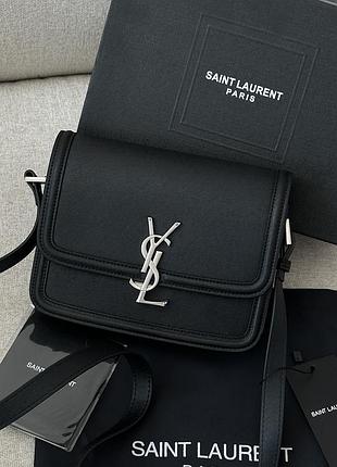 Сумка saint solferino black laurent matte/silver