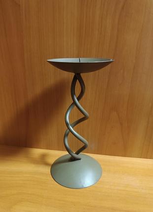 Винтажный металлический подсвечник из Англии