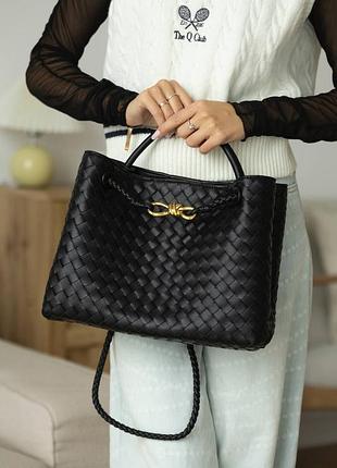 Шикарная брендированная кожаная женская сумка черного цвета 🖤 есть видео!