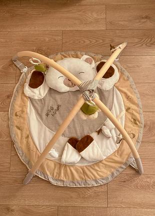 Розвиваючий килимок дружній ведмедик 90x52 см. babyono