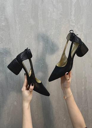 Жіночі ексклюзивні туфлі з тисненням пітон jolie