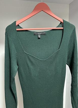 Сукня міді осіння жіноча vero moda, розмір xl, колір темно-зелений