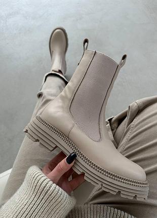 Стильные кожаные челси в 2-х сезонах
деми и зима