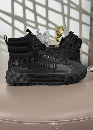 Мужские кроссовки vans sk8-hi mte-3 fur all black