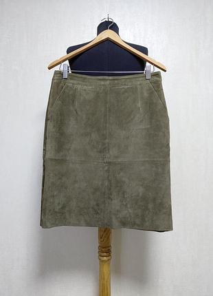 Натуральная замша! юбка карандаш из натуральной замши.м размер.