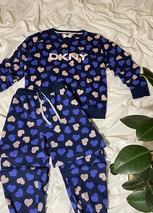 Стильный флисовый комплект, пижама для дома dkny ladies lounge set lady с длинным рукавом