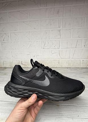 Крутые черные кроссовки nike revolution 6 размер 42