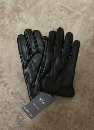Нові чоловічі шкіряні рукавиці від marks&spencer