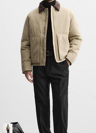 Курточка zara, xl чоловіча, тепла  на холодну осінь, теплу зиму до -5-7 підійде
