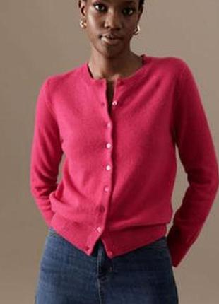 100% кашемир базовая кофта кардиган