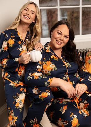 Пижама женская cyberjammies auburn мягкий фемели комплект из натуральной ткани для сна и дома подарок