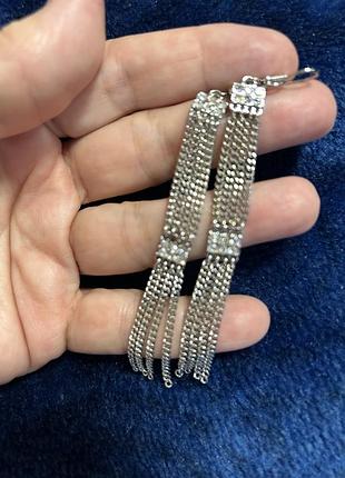 Серьги кисточки серьги цепочки винтаж