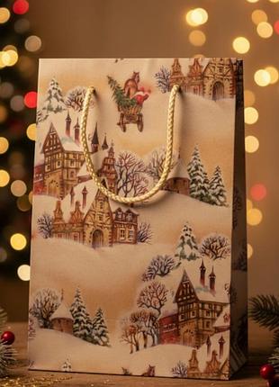 Пакет подарочный новогодний