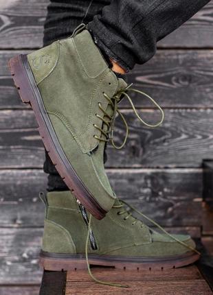 Черевики чоловічі зимові south flip dark green ❄️ smb